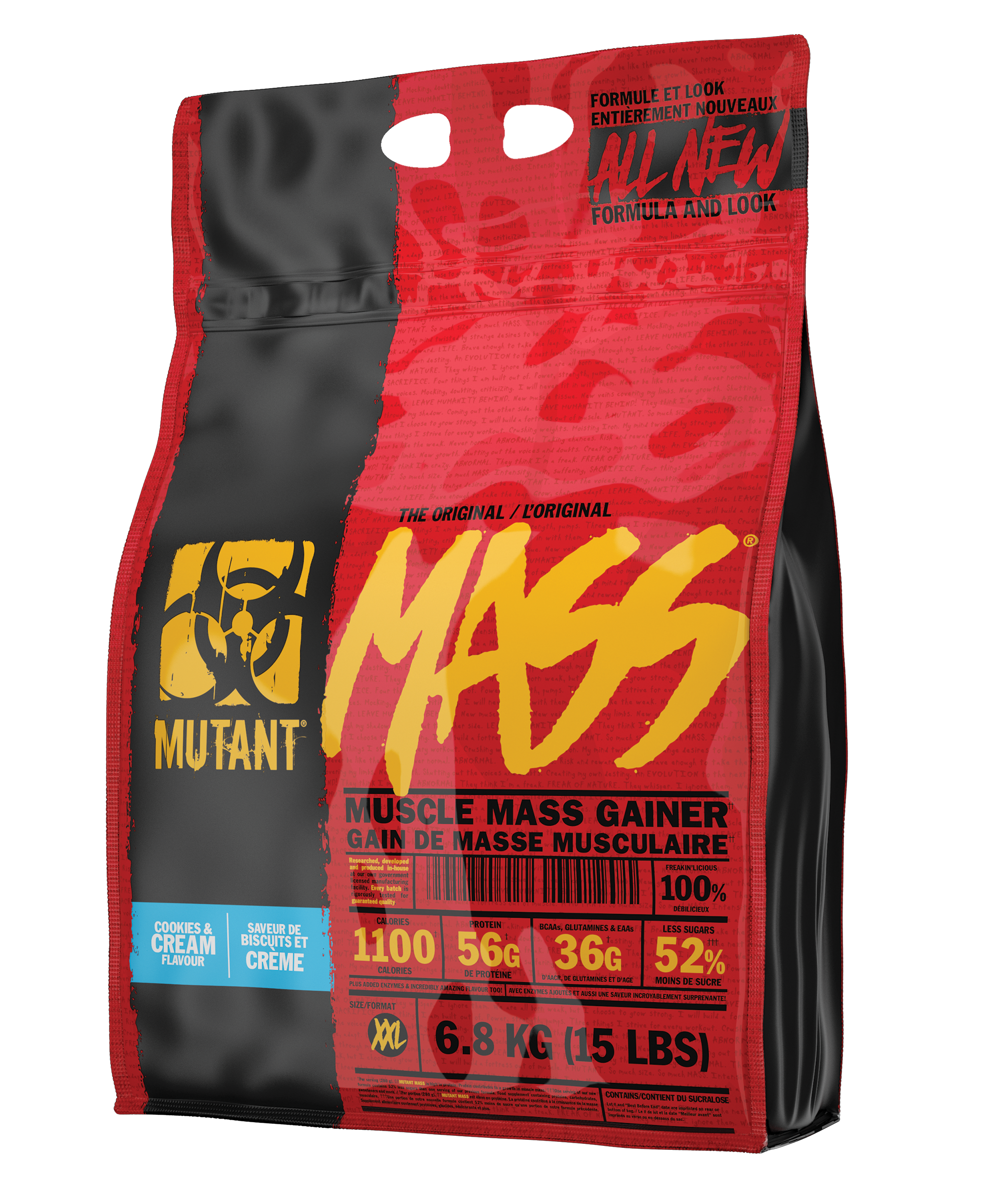 Гейнер Mutant Mass 6800 г, вкус: шоколадно-арахисовое масло 