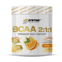 Аминоксилоты Syntime Nutrition BCAA 2:1:1 200 г Аминоксилоты Syntime Nutrition BCAA 2:1:1 200 г