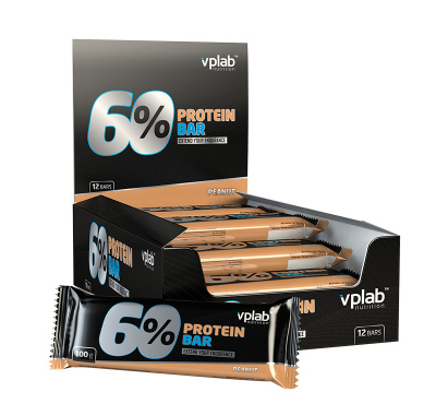 60% Protein Bar 12*100 г - арахис 60% Protein Bar 12*100 г - арахис