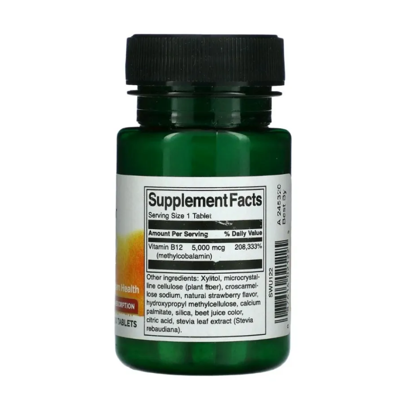 Витамины Swanson B-12 Methylcobalamin High Absorption 5,000 мкг 60 таб купить витамины swanson b-12 methylcobalamin high absorption 5,000 мкг 60 таб