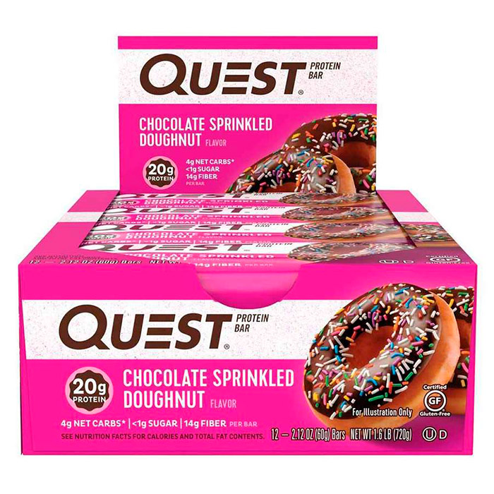 купить протеиновые батончики quest nutrition quest bar 60 г 12 штук