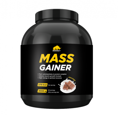 Гейнер Prime-Kraft Mass Gainer 3000 г (банка) - шоколад