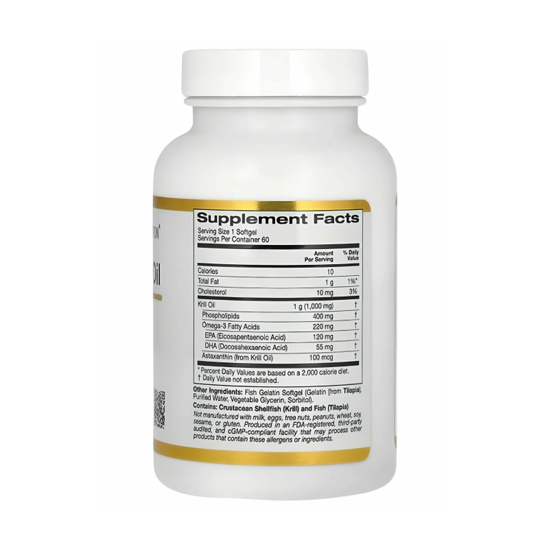 Омега-жиры California Gold Nutrition Premium Krill Oil 1,000 мг 60 мягких капсул купить омега-жиры california gold nutrition premium krill oil 1,000 мг 60 мягких капсул
