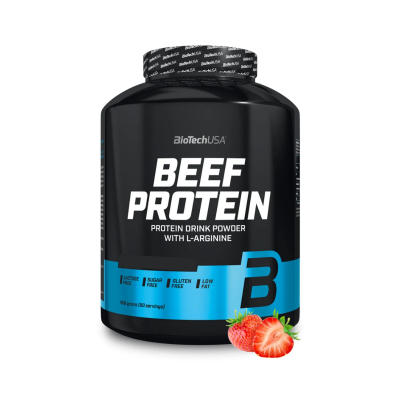 Говяжий протеин BioTech Beef Protein 1816 г клубника