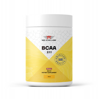 Аминокислоты BCAA 2:1:1 Red Star Labs 240 г цитрус Аминокислоты BCAA 2:1:1 Red Star Labs 240 г цитрус