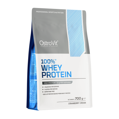 Протеин Whey Protein Ostrovit 700 г клубника-сливки