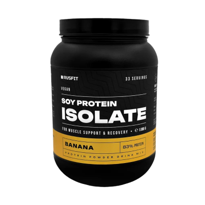 Протеин Rusfit изолят ISOLATE Soy Protein 1000 г банан