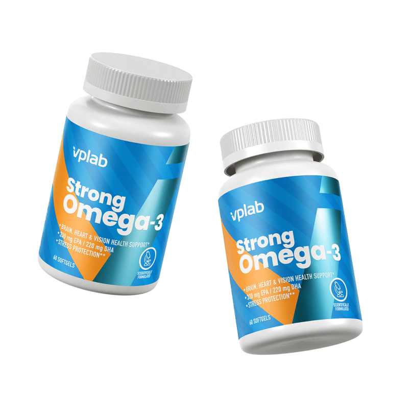 Омега-жиры VPLab Strong Omega 3 60 капсул купить омега-жиры vplab strong omega 3 60 капсул