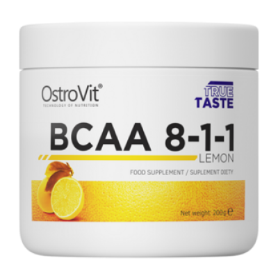 Аминокислота OstroVit BCAA 8:1:1 200 г - лимон Аминокислота OstroVit BCAA 8:1:1 200 г - лимон