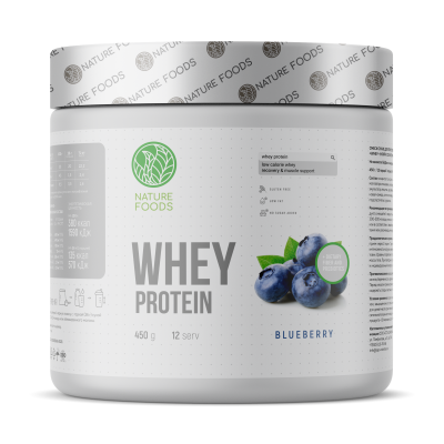 Протеин Nature Foods Whey Protein 450 г черника