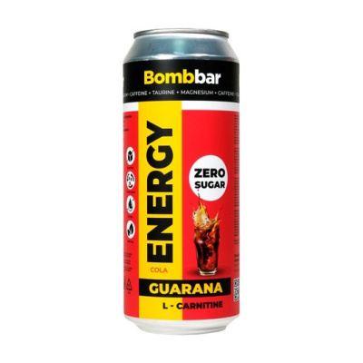 Энергетический напиток Bombbar ENERGY Guarana L-Carnitine 500 мл кола