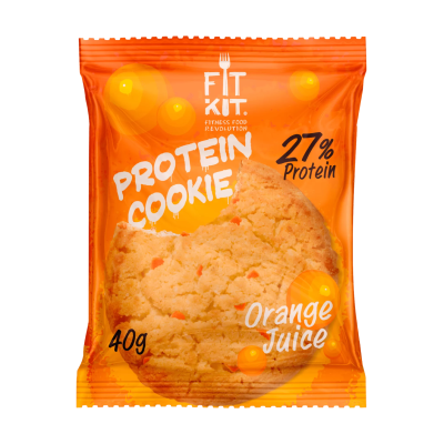 Печенье FitKit Protein Cookie 40 г 14 шт апельсиновый сок