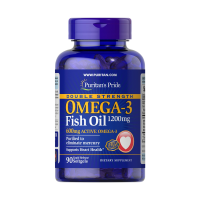 Омега-жиры Puritans Pride Omega 3 Fish Oil 1200 мг 90 мягких капсул Омега-жиры Puritans Pride Omega 3 Fish Oil 1200 мг 90 мягких капсул