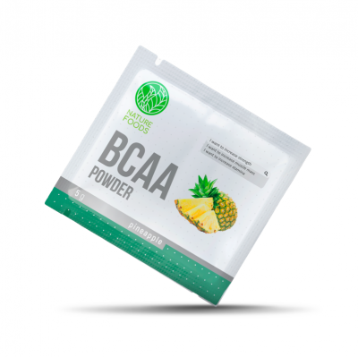 Аминокислоты Nature Foods BCAA 5 г - ананас Аминокислоты Nature Foods BCAA 5 г - ананас