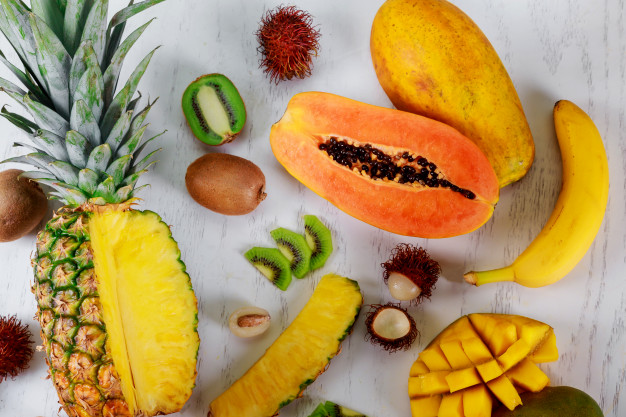 papaya-pineapple папайя и ананас