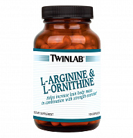 Аминокислоты Twinlab L-Arginine and L-Ornithine 100 капсул