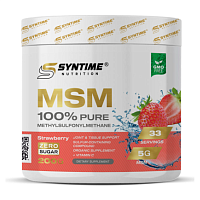 Препарат для связок и суставов Syntime Nutrition MSM 100% Pure 200 г - черника