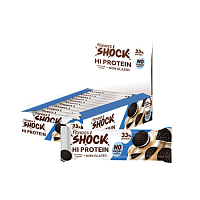 Батончик FitnesSHOCK неглазированный Hi Protein 12 шт 60 г печенье