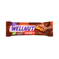 Батончики FitKit Wellnut Crispy 45 г арахис-карамель