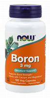 Минерал NOW Boron 3 мг 100 капсул