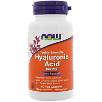 Комплекс для связок и суставов NOW Hyaluronic Acid 100 mg Joint Support 60 капсул Комплекс для связок и суставов NOW Hyaluronic Acid 100 mg Joint Support 60 капсул