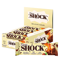 Батончик глазированный FitnesSHOCK 12 шт 50 г - ваниль-фундук