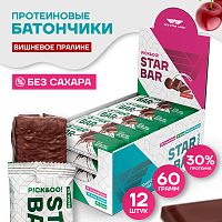 Протеиновый батончик Red Star Labs STARBAR Glaze 12 штук, вкус - вишневое пралине Протеиновый батончик Red Star Labs STARBAR Glaze 12 штук, вкус - вишневое пралине