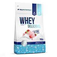Протеин ALLNUTRITION Whey Delicious 700 г, вкус: земляничное мороженое