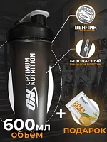 Шейкер Optimum Nutrition ON 600 мл черный