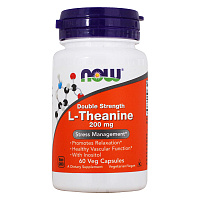 L-Theanine 200 мг NOW 60 вег. капсул