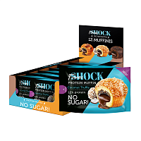Маффин с начинкой FitnesSHOCK 10 шт 50 г - кокосовый трюфель