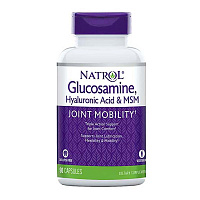 Комплекс для связок и суставов Natrol Glucosamine Chondroitin and MSM 90 таблеток Комплекс для связок и суставов Natrol Glucosamine Chondroitin and MSM 90 таблеток