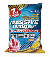 Гейнер Quamtrax Nutrition Massive Gainer 7000 г, вкус: клубника