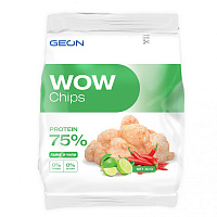 Протеиновые чипсы GEON WOW CHIPS, 75% белка, вкус: лайм и чили