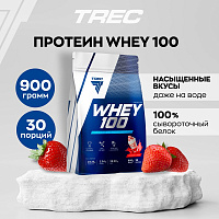 Whey 100 900 г - клубника