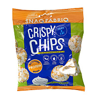 Чипсы SNAQ FABRIQ Crispy Chips 50 г - сметана и зеленый лук