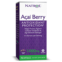 Антиоксидант Natrol AcaiBerry 1000 мг 75 капсул