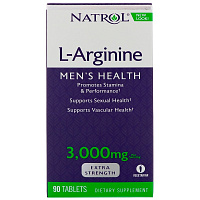 Аминокислота Natrol L-Arginine 3000 mg 90 таблеток