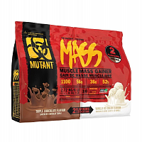 Гейнер Mutant Mass 2724 г тройной шоколад и ванильное мороженное	