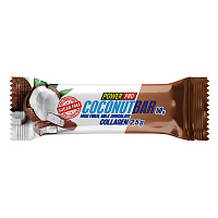 CoconutBar Collagen 20*50 г - кокос в молочном шоколаде