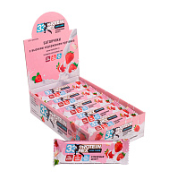 Протеиновые батончики low carb ProteinRex 33% 60 г 15 штук, вкус: клубничный десерт