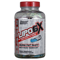 Жиросжигатель Nutrex Lipo-6X 120 капсул  Жиросжигатель Nutrex Lipo-6X 120 капсул