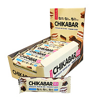 Батончики Chikalab Chikabar 60 г 20 штук, вкус: тирамису с молочной начинкой