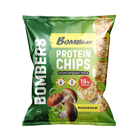 Чипсы BOMBBAR Protein Chips 50 г - белые грибы