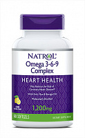 Омега жиры Natrol Omega 3-6-9 Complex 60 капсул