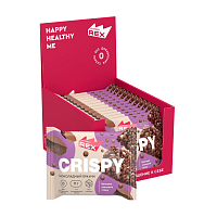 Протеино-злаковые хлебцы CRISPY 20% 55 г, 12 штук, вкус: шоколадный брауни
