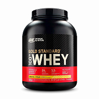 Протеин Optimum Nutrition 100% Whey Gold Standard 2270 г, вкус: банановый крем Протеин Optimum Nutrition 100% Whey Gold Standard 2270 г, вкус: банановый крем
