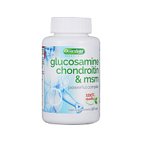 Комплекс для связок и суставов Quamtrax Nutrition Glucosamine Chondroitin and MSM 90 таблеток Комплекс для связок и суставов Quamtrax Nutrition Glucosamine Chondroitin and MSM 90 таблеток