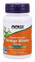 Антиоксидант NOW Ginkgo Biloba 120 мг 50 капсул