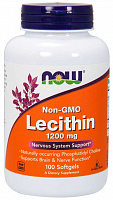 Лецитин NOW Lecithin 1200 мг 100 капсул